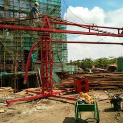 【建筑機械混凝土布料桿15米高壓布料機三回轉360度更靈活】-